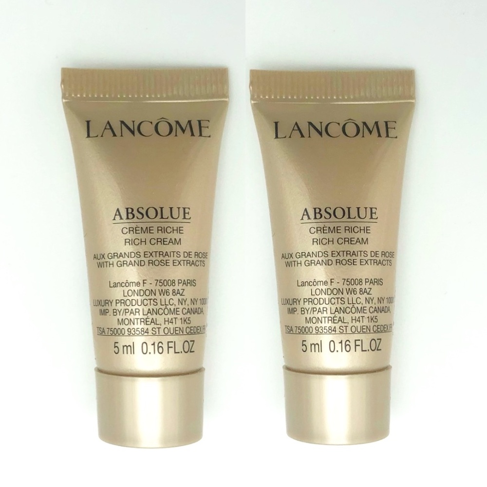 Lancome Absolue Rich Cream W/Grand Rose Extract Set of 2 NEW